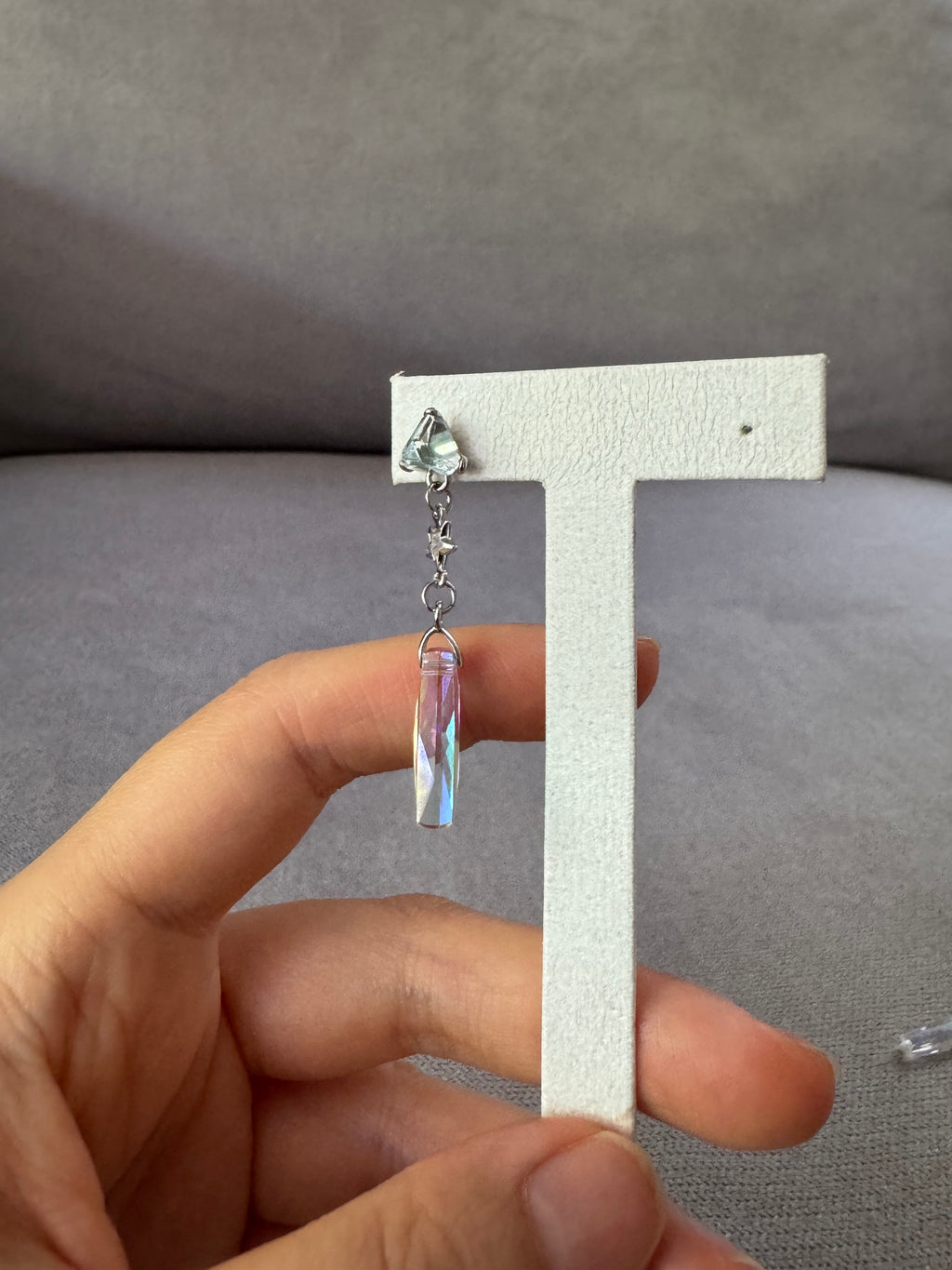 Swarovski Trilliant & Prism Drop Earrings