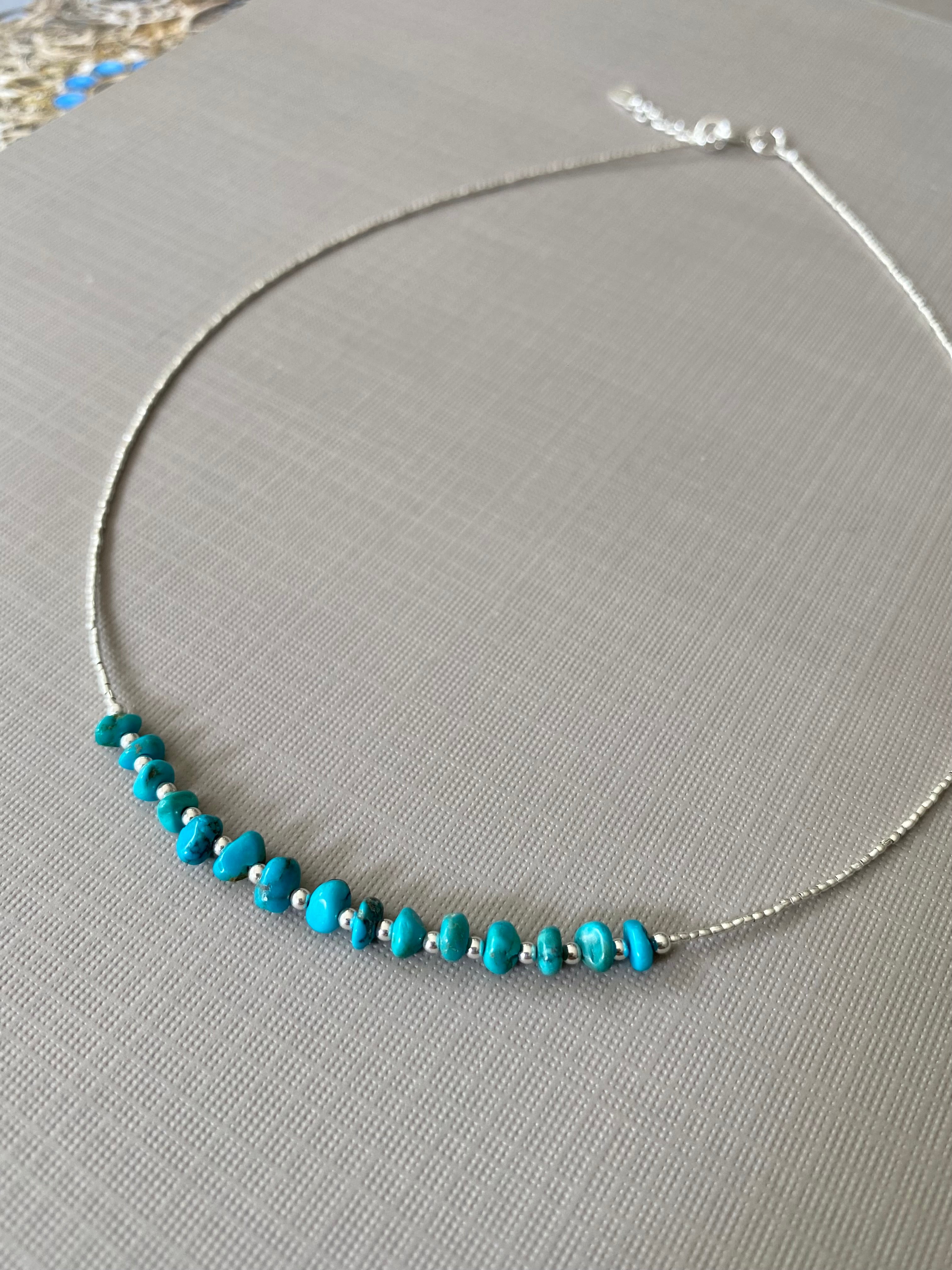 Turquoise Line Necklace