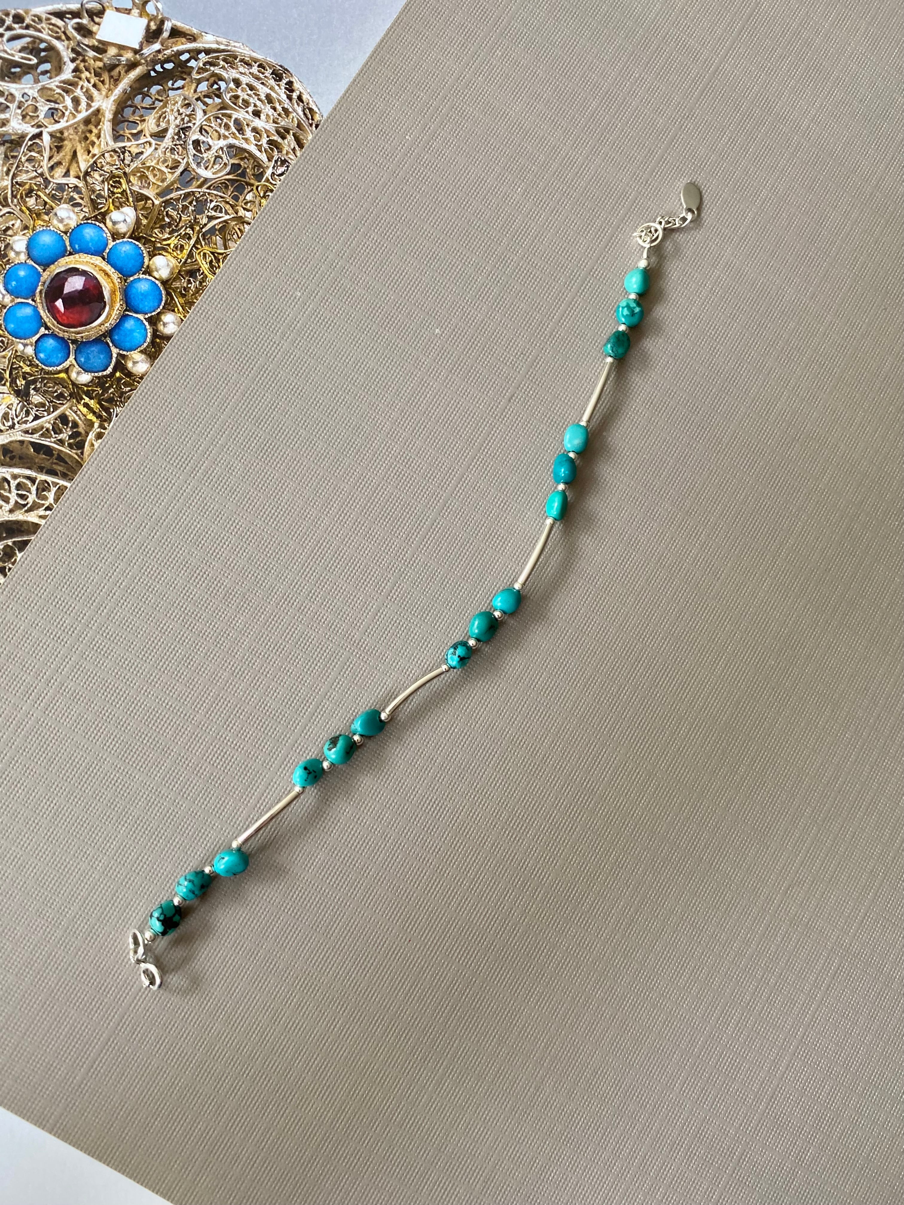 Turquoise Bead Bracelet