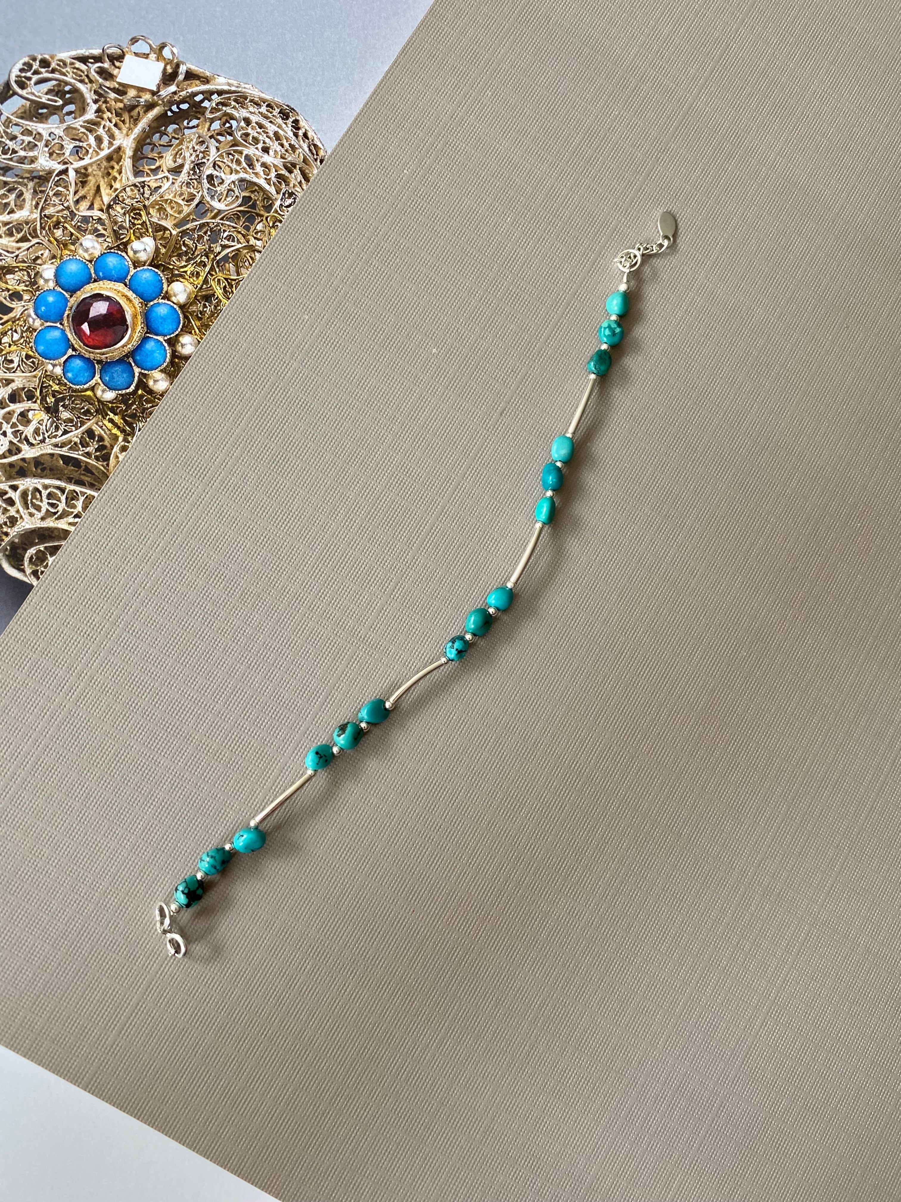 Turquoise Bead Bracelet