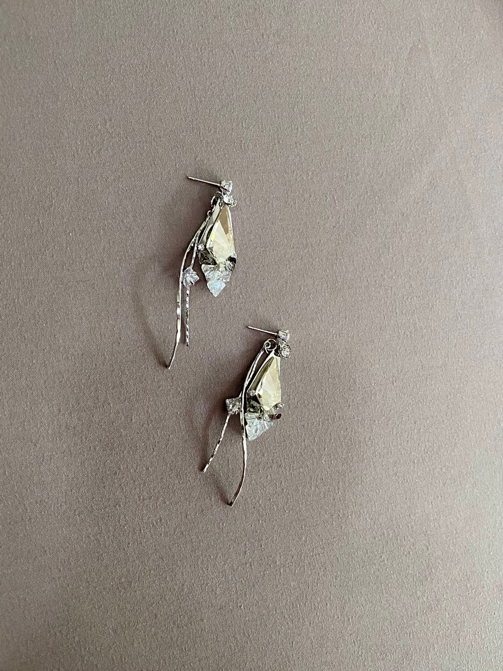 Swarovski Faceted Drop Earrings