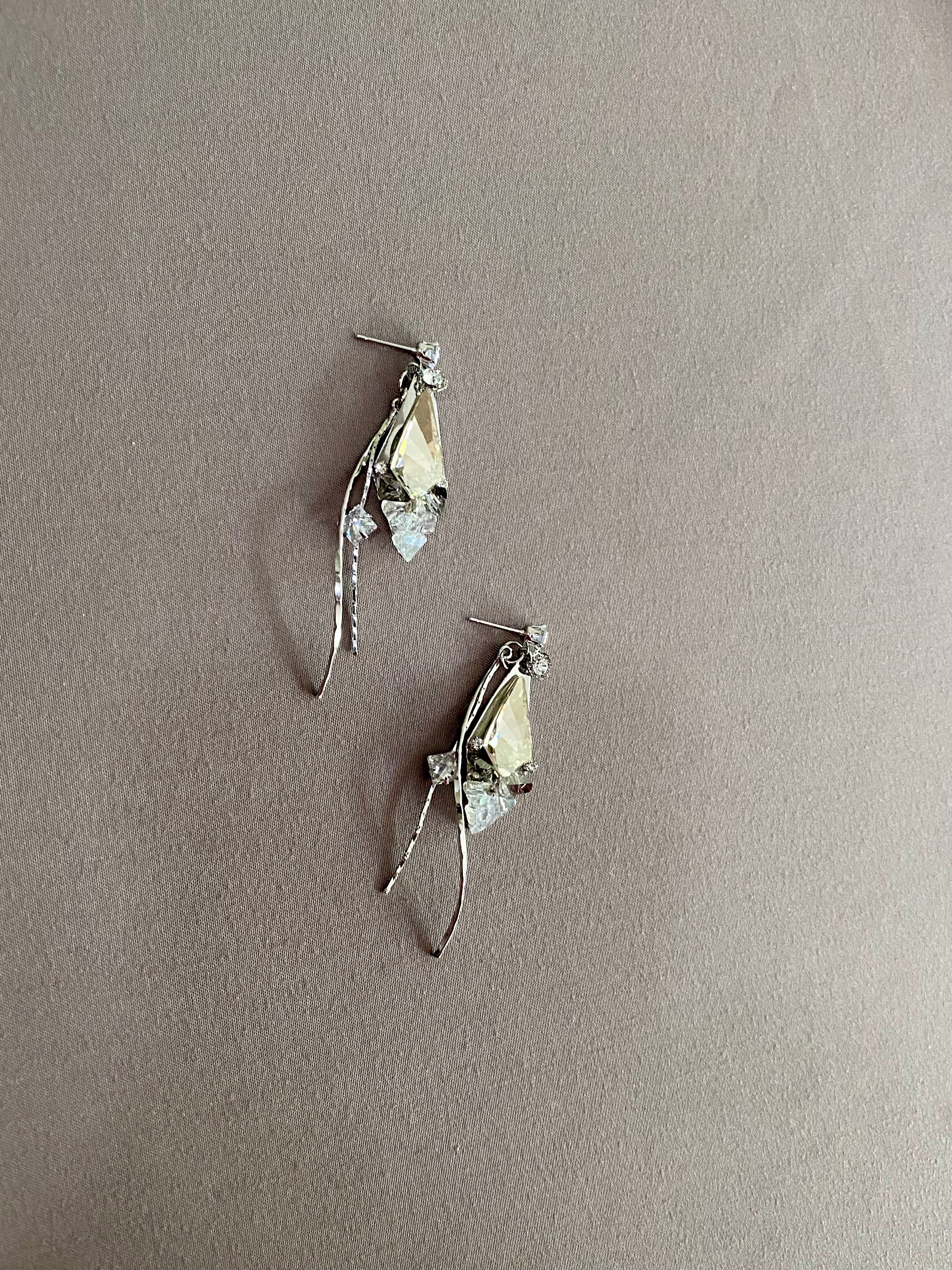 Swarovski Faceted Drop Earrings