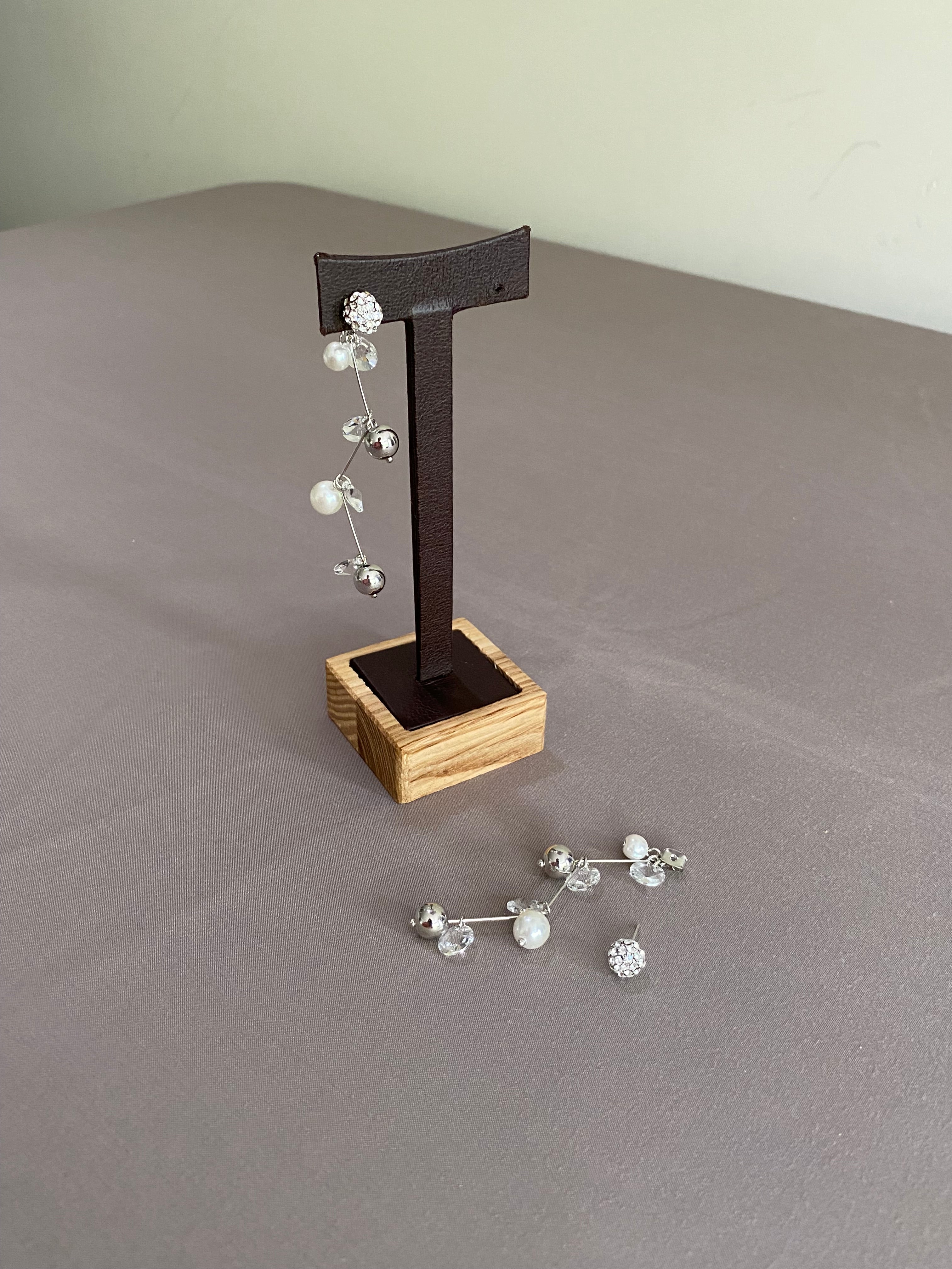 Swarovski Pearl & Crystal Cluster Drop Earrings (2 colors)