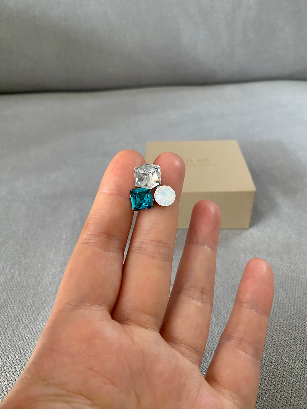 Swarovski Multi-Shape Cluster Stud Earrings