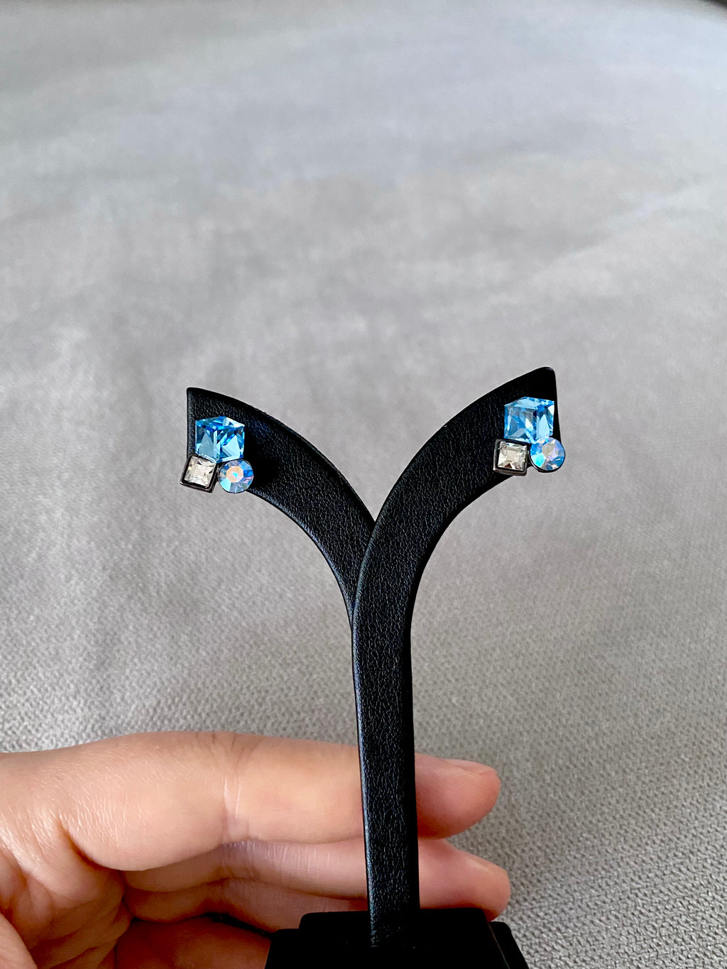 Swarovski Petite Trio Crystal Stud Earrings