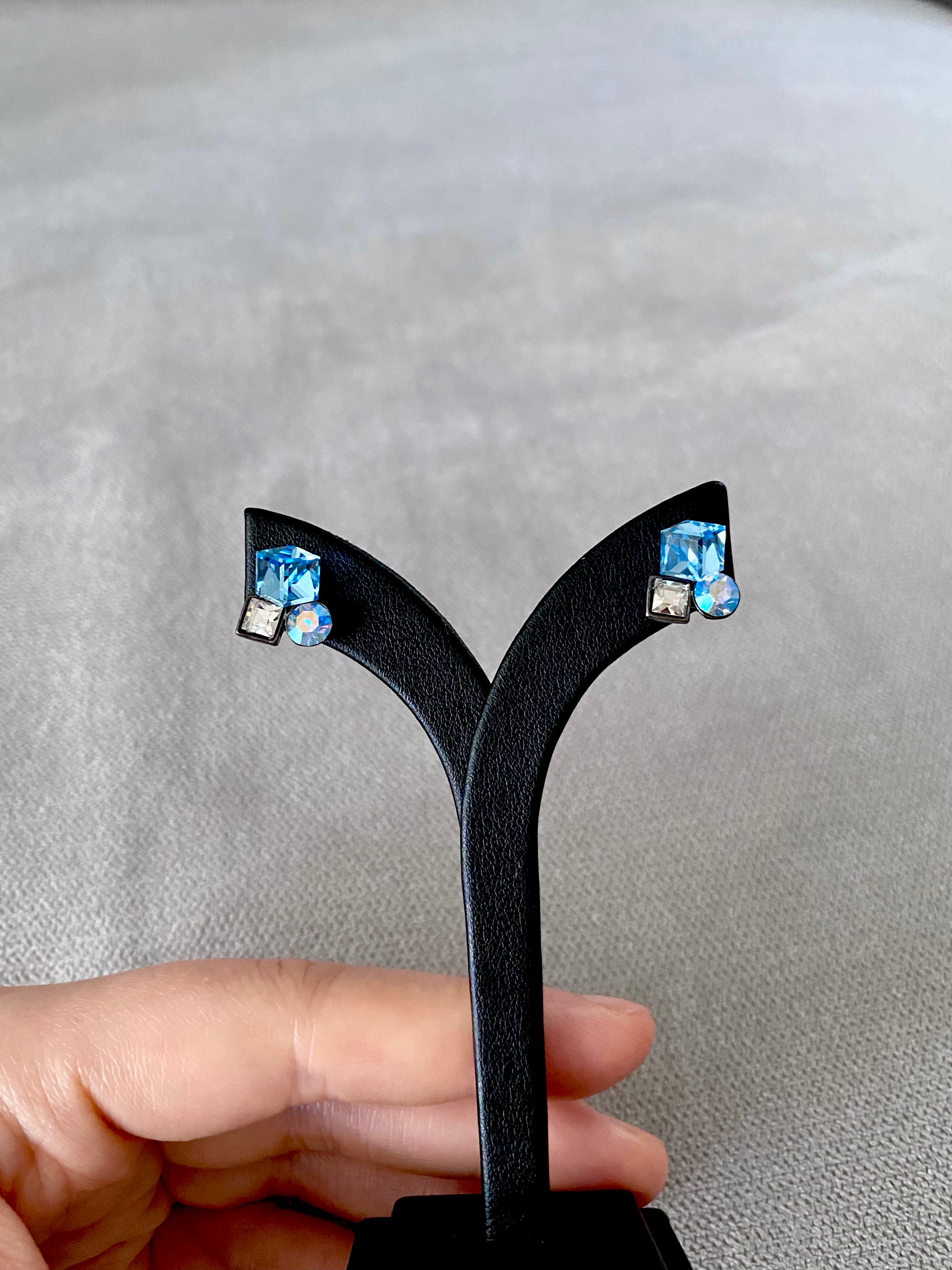 Swarovski Petite Trio Crystal Stud Earrings