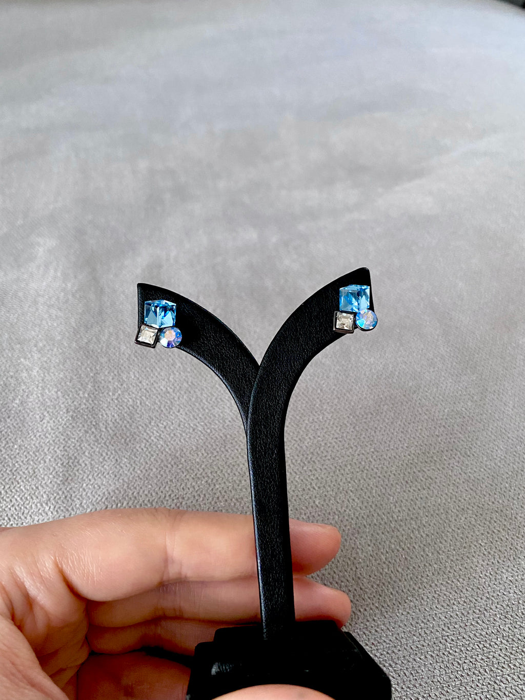 Swarovski Petite Trio Crystal Stud Earrings