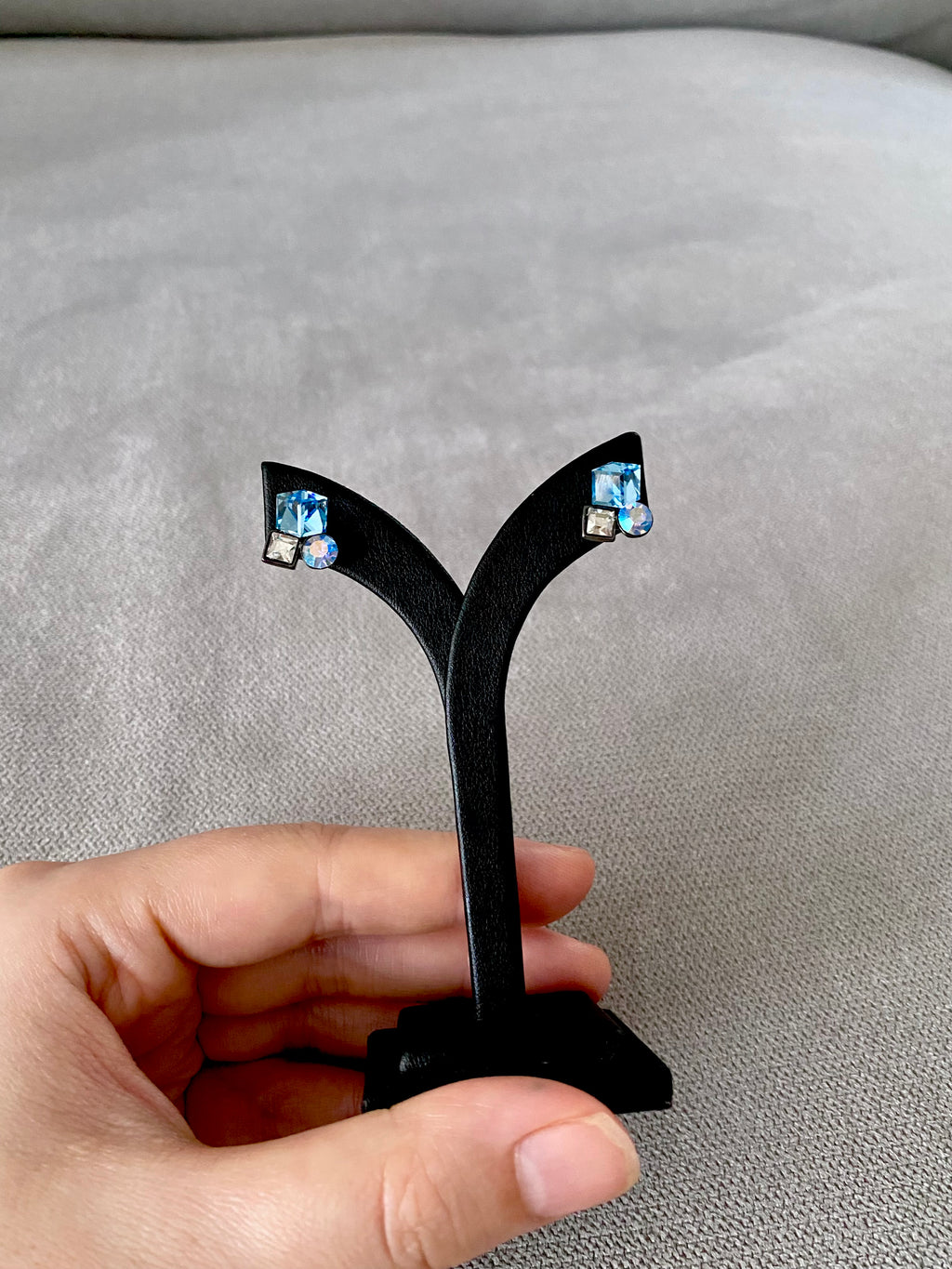 Swarovski Petite Trio Crystal Stud Earrings