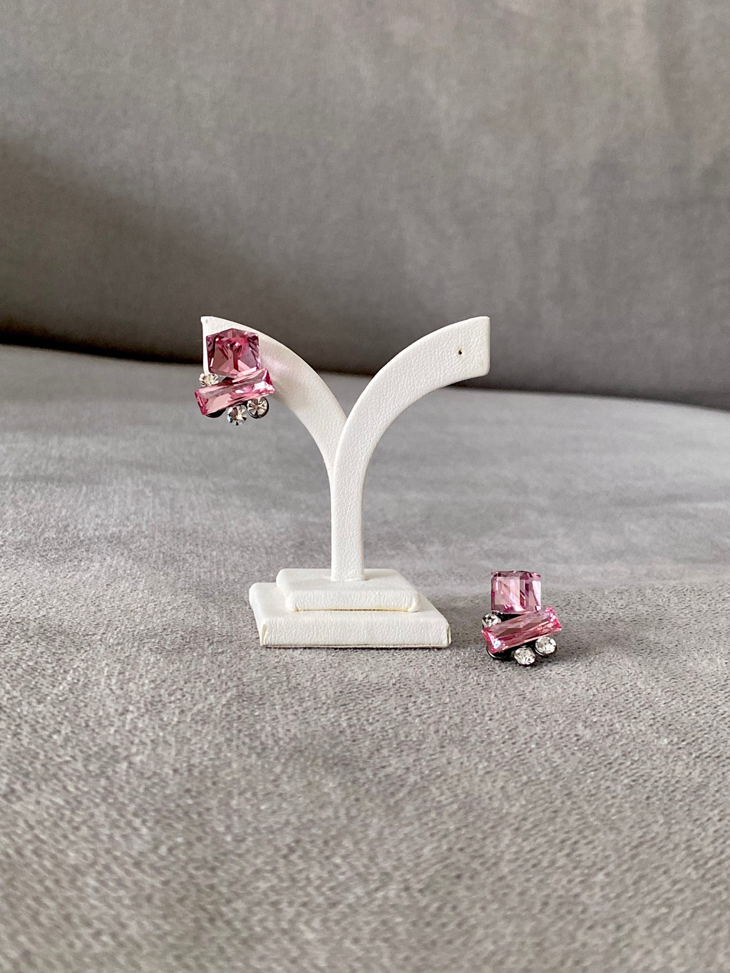 Swarovski Petite Bar Trio Stud Earrings