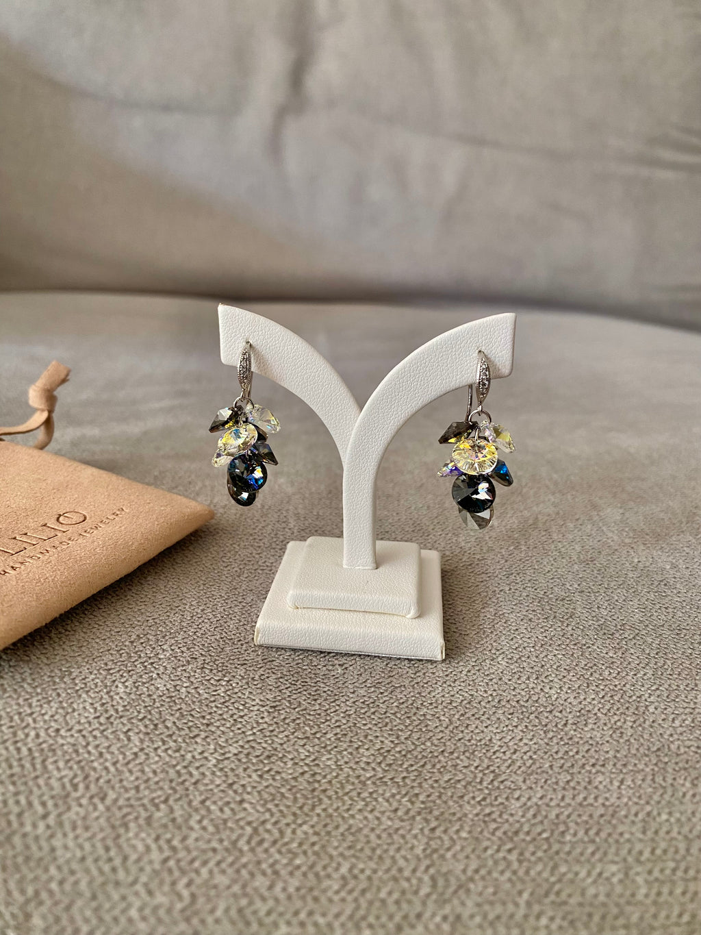 Swarovski Cluster Drop Earrings (3 colours)