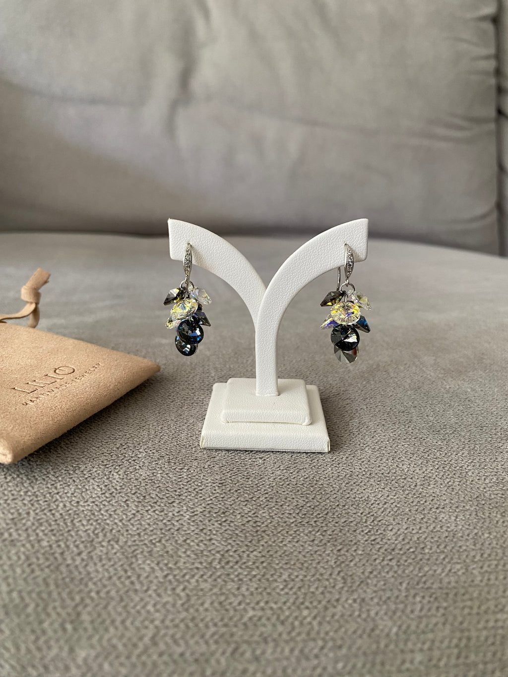 Swarovski Cluster Drop Earrings (3 colours)