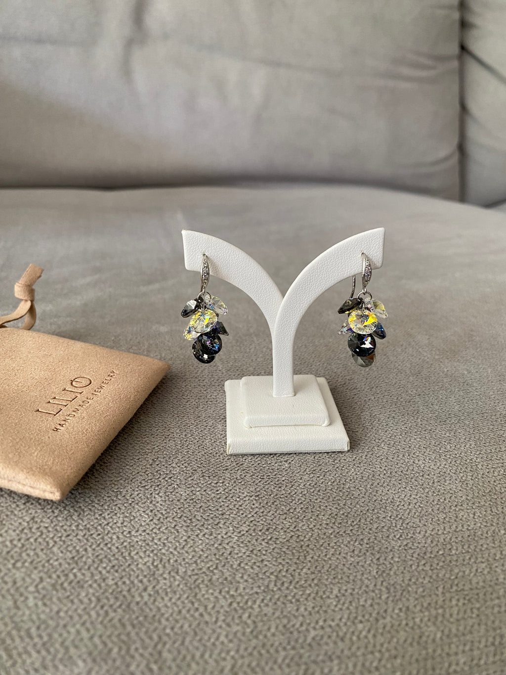 Swarovski Cluster Drop Earrings (3 colours)