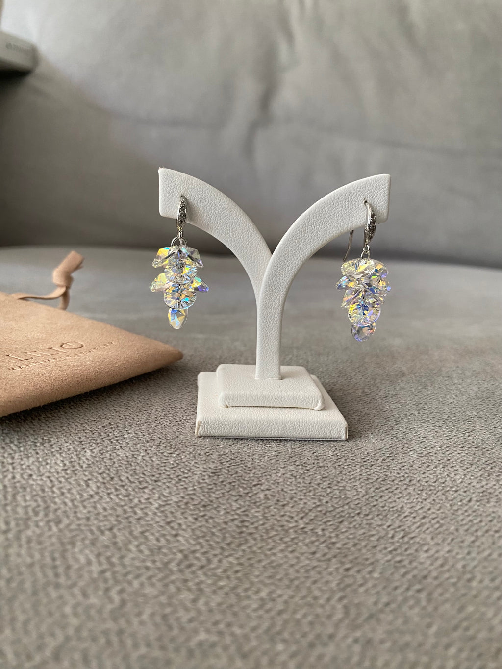 Swarovski Cluster Drop Earrings (3 colours)