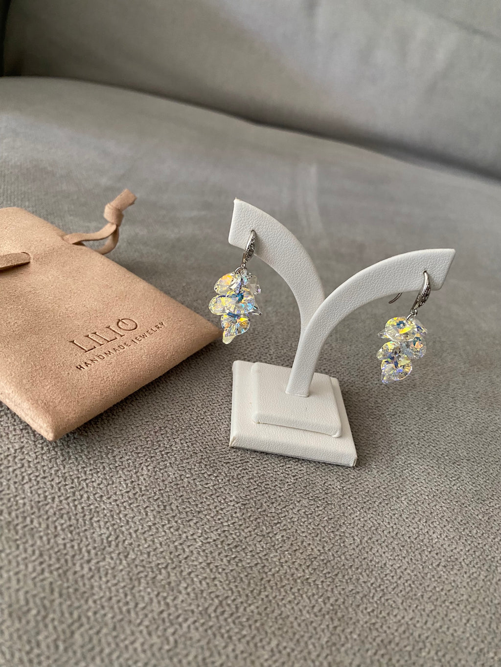 Swarovski Cluster Drop Earrings (3 colours)