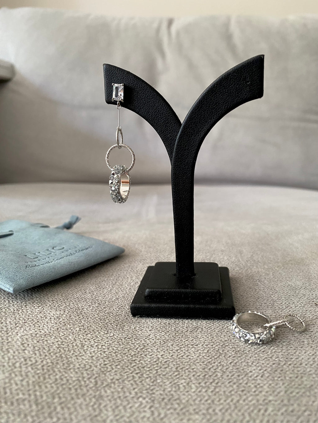 Swarovski Triple Hoop Drop Earrings (3 colors)