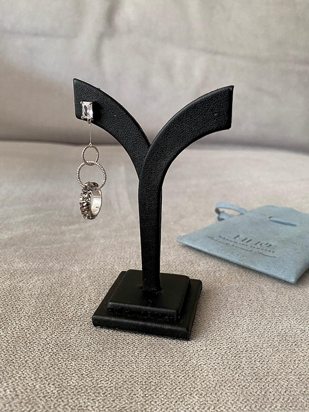 Swarovski Triple Hoop Drop Earrings (3 colors)