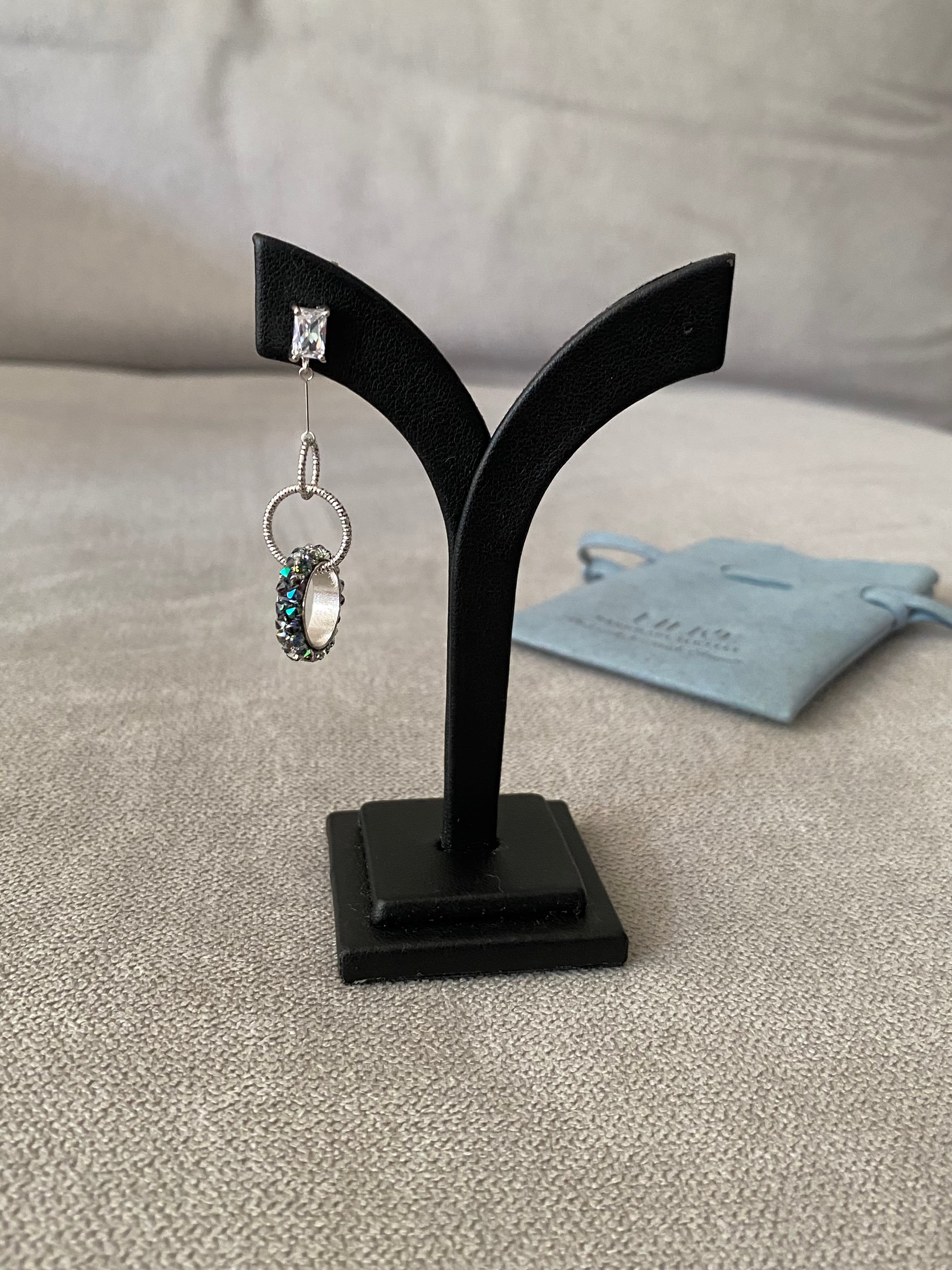 Swarovski Triple Hoop Drop Earrings (3 colors)