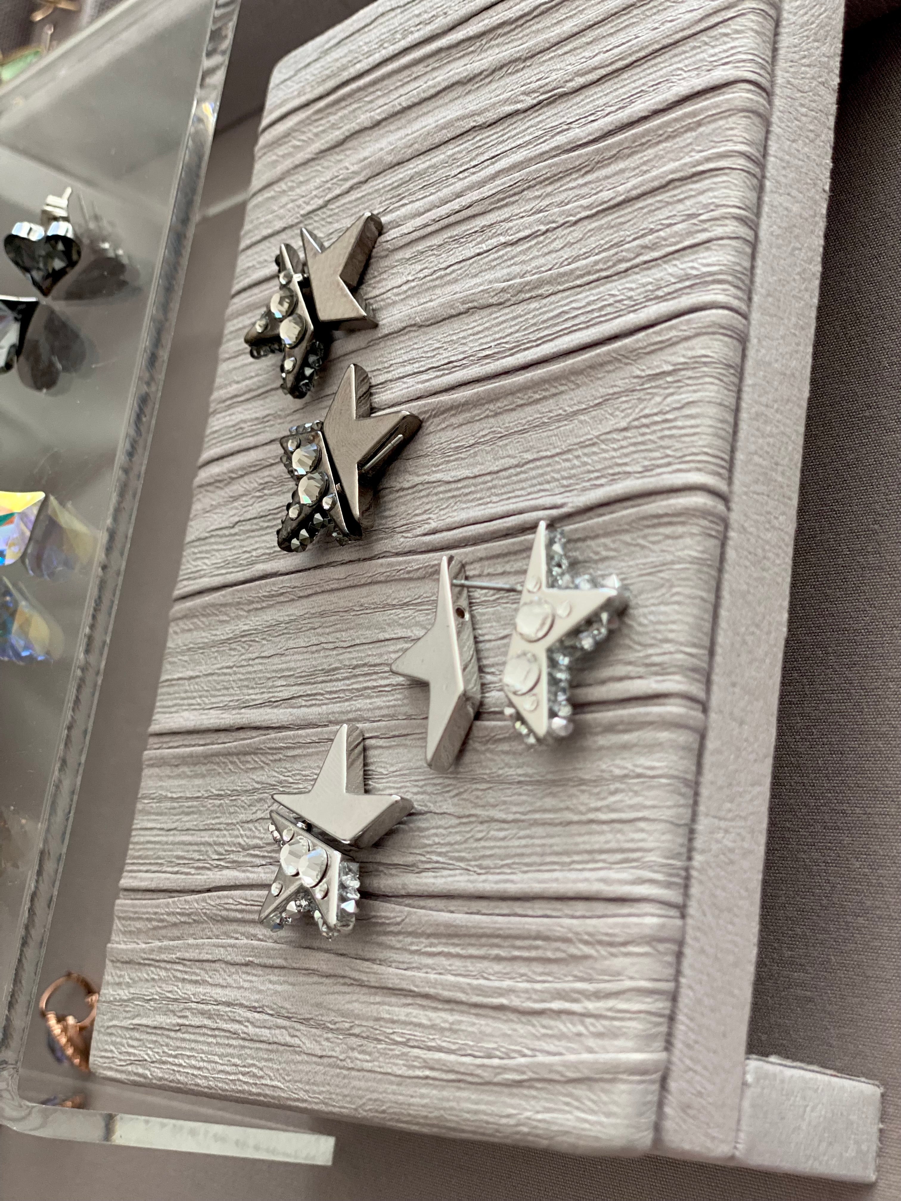 Swarovski Star Stud Earrings (2 colors)
