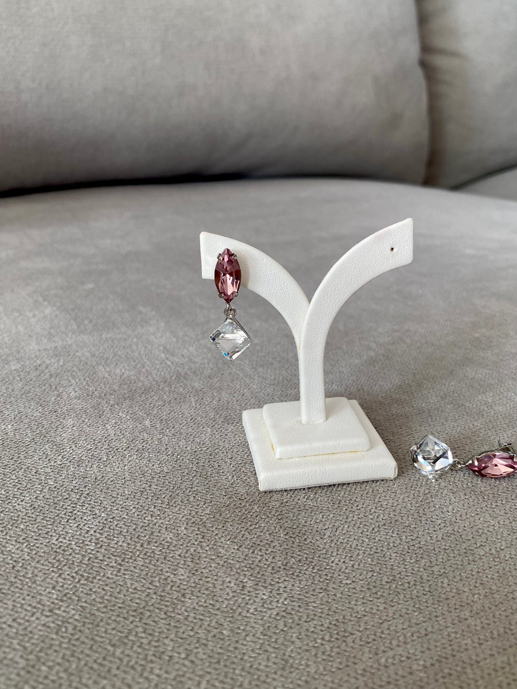 Swarovski Marquise & Square Drop Earrings