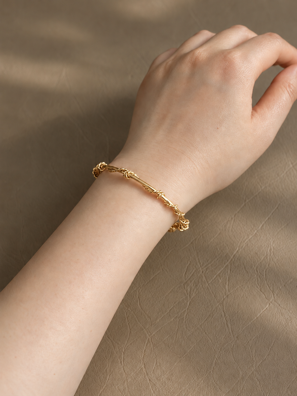 Wrapped Wire Cuff Bangle - LIV322