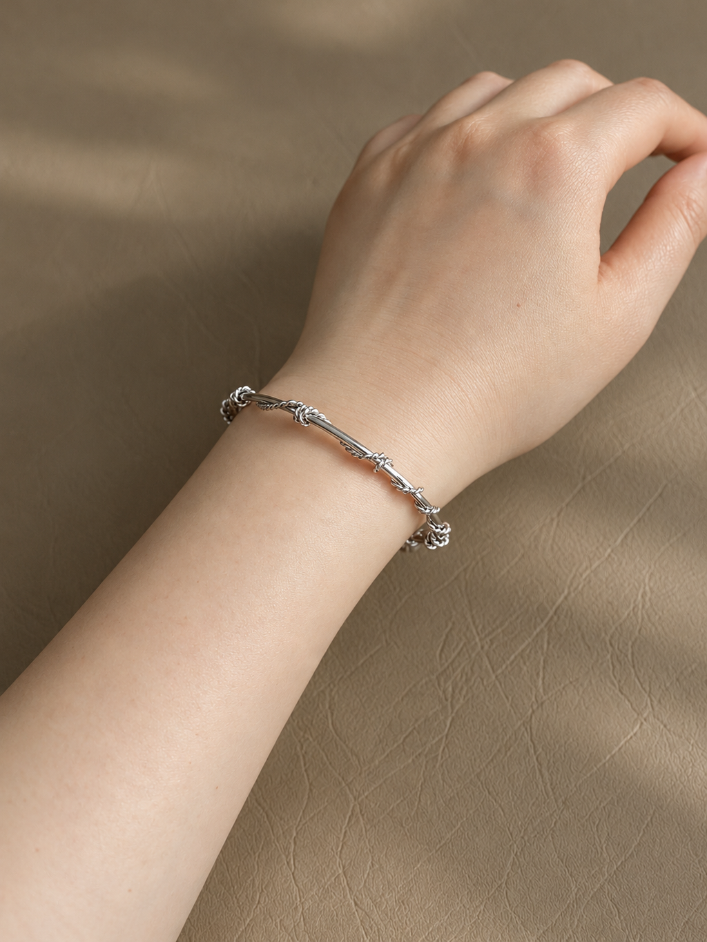 Wrapped Wire Cuff Bangle - LIV322