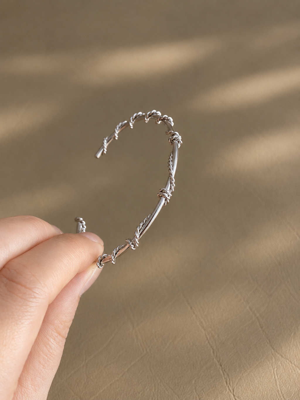 Wrapped Wire Cuff Bangle - LIV322