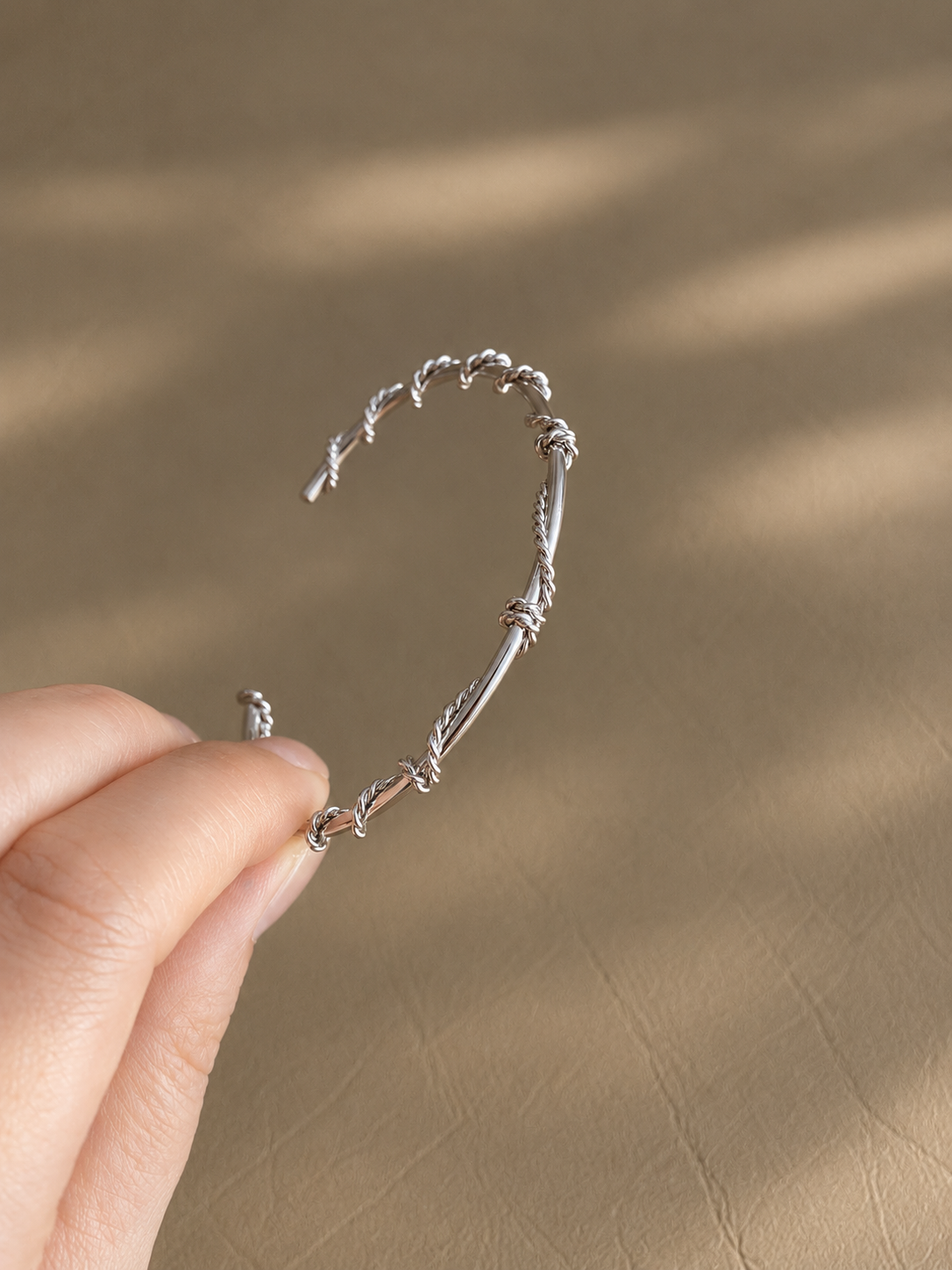 Wrapped Wire Cuff Bangle - LIV322