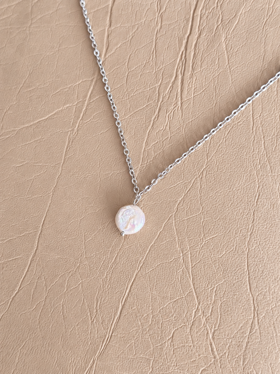 Neila Freshwater Coin Pearl Necklace - NEI01