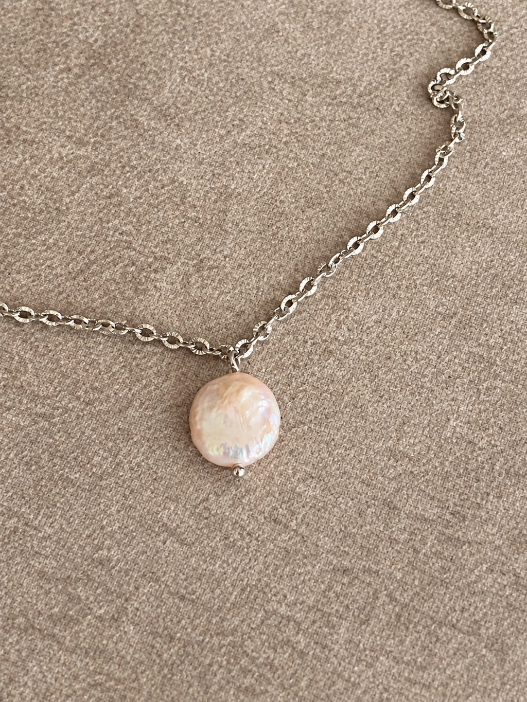 Neila Freshwater Coin Pearl Necklace - NEI01