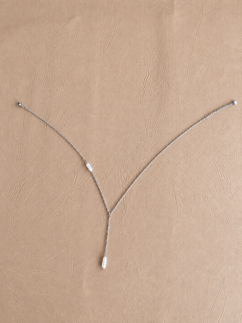 Neila Falling Light — Freshwater Biwa Pearl Y Necklace - NEI04N