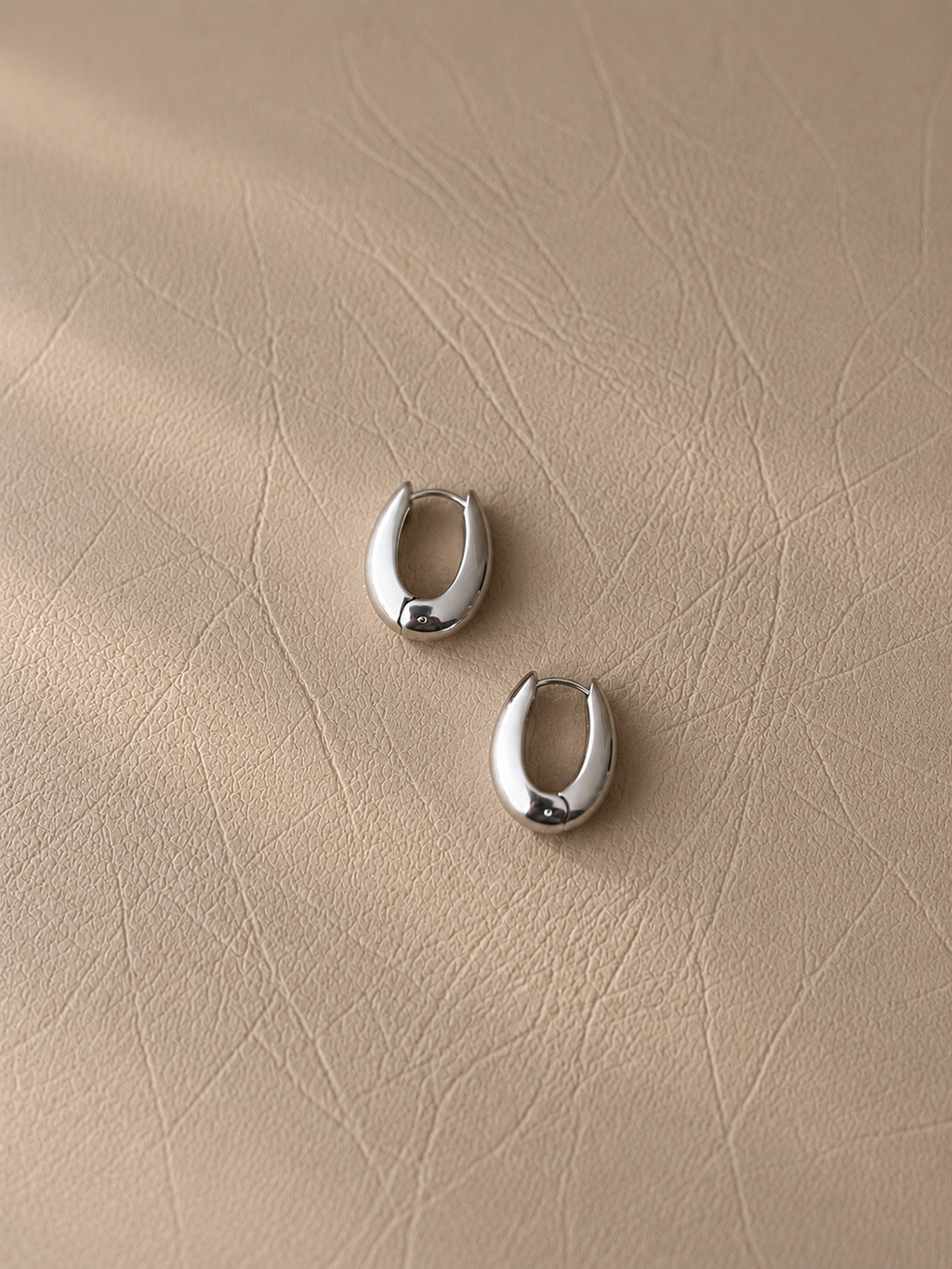 Oval Hoop Earrings