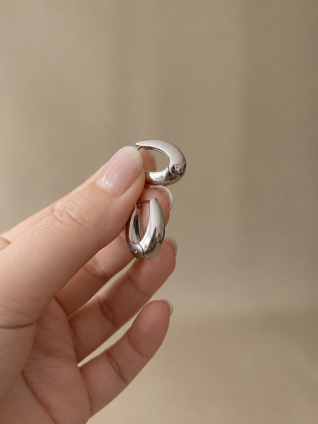 Oval Hoop Earrings
