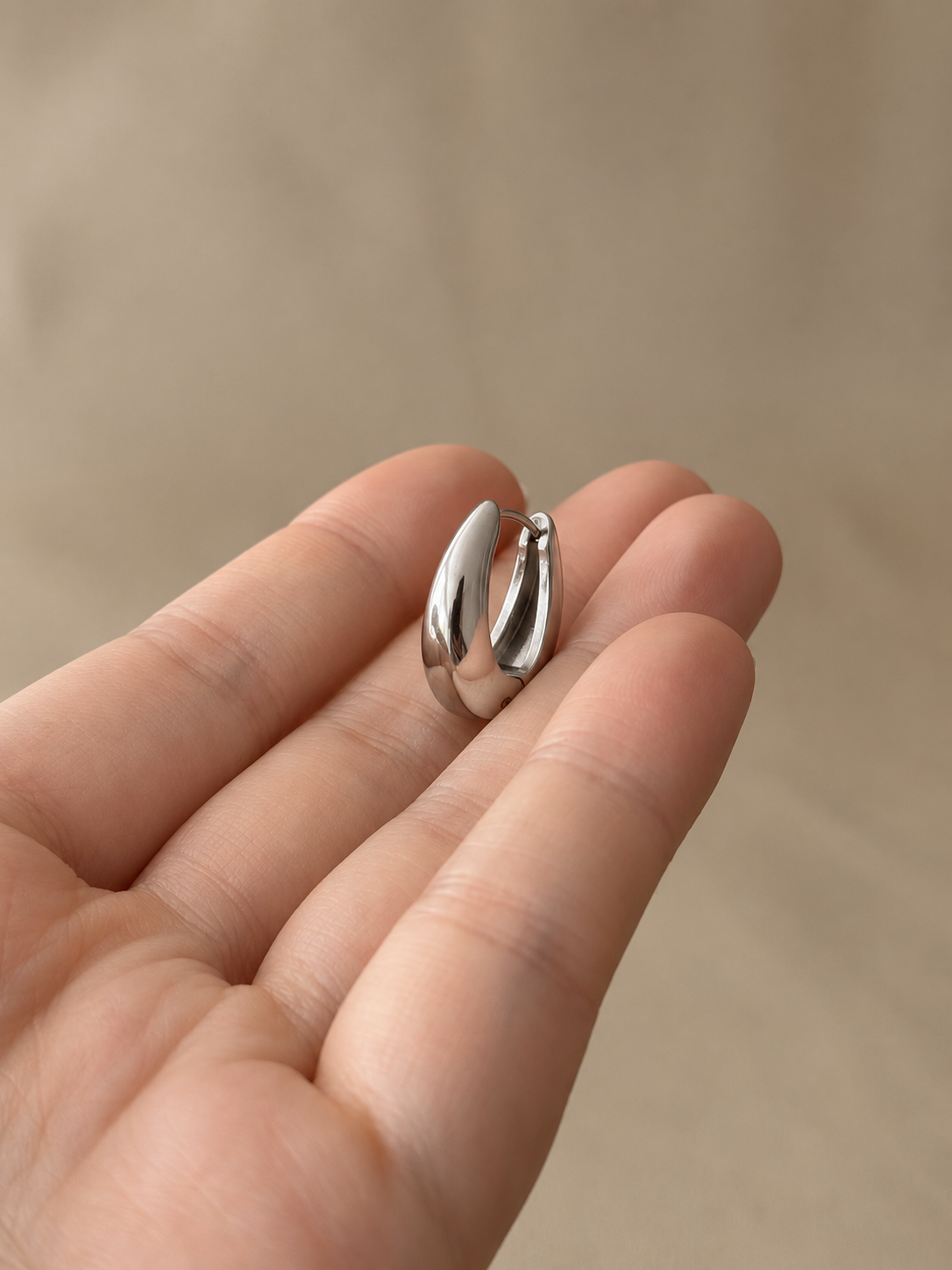 Oval Hoop Earrings