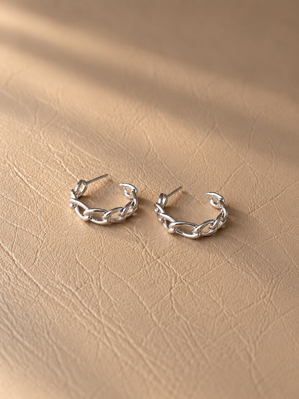 Chain Link Hoop Earrings - SOR22