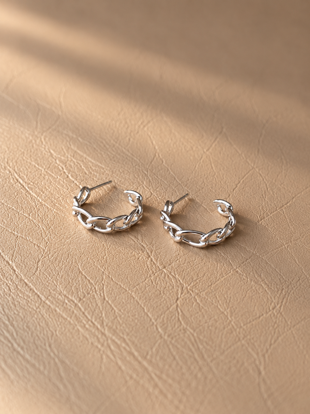 Chain Link Hoop Earrings - SOR22