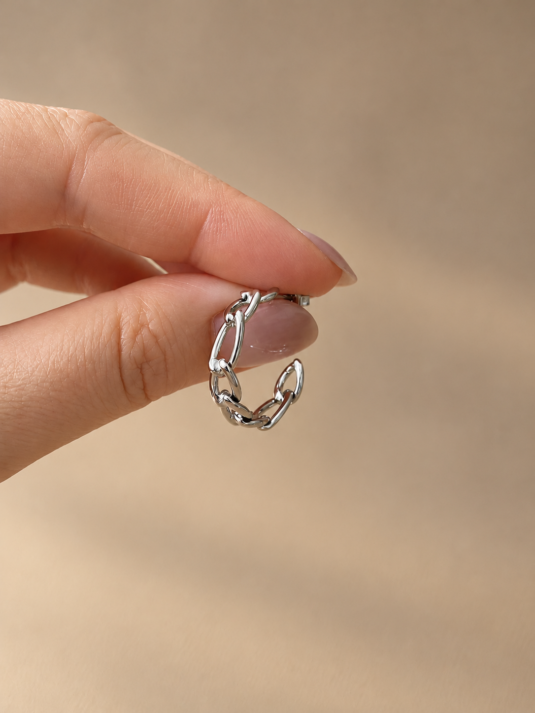 Chain Link Hoop Earrings - SOR22