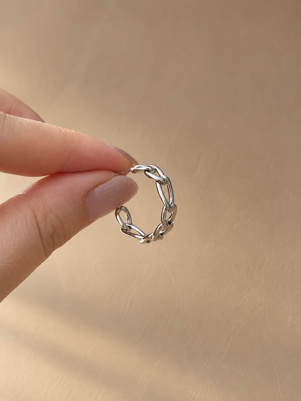 Chain Link Hoop Earrings - SOR22