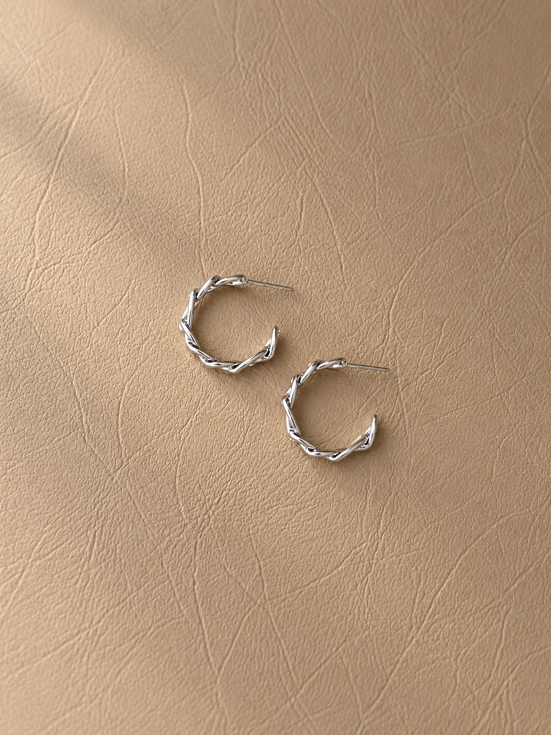 Chain Link Hoop Earrings - SOR22