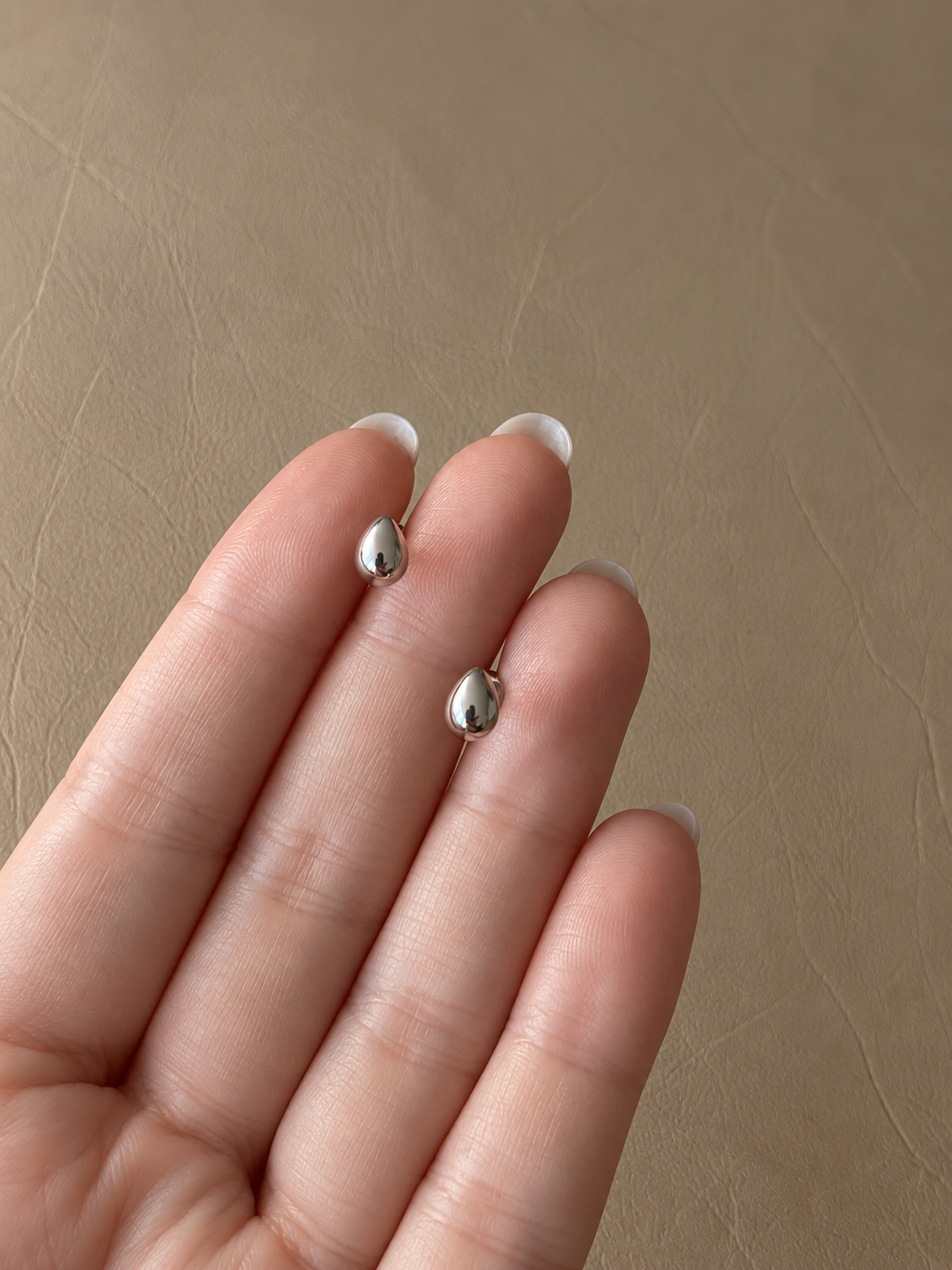 Teardrop Stud Earrings