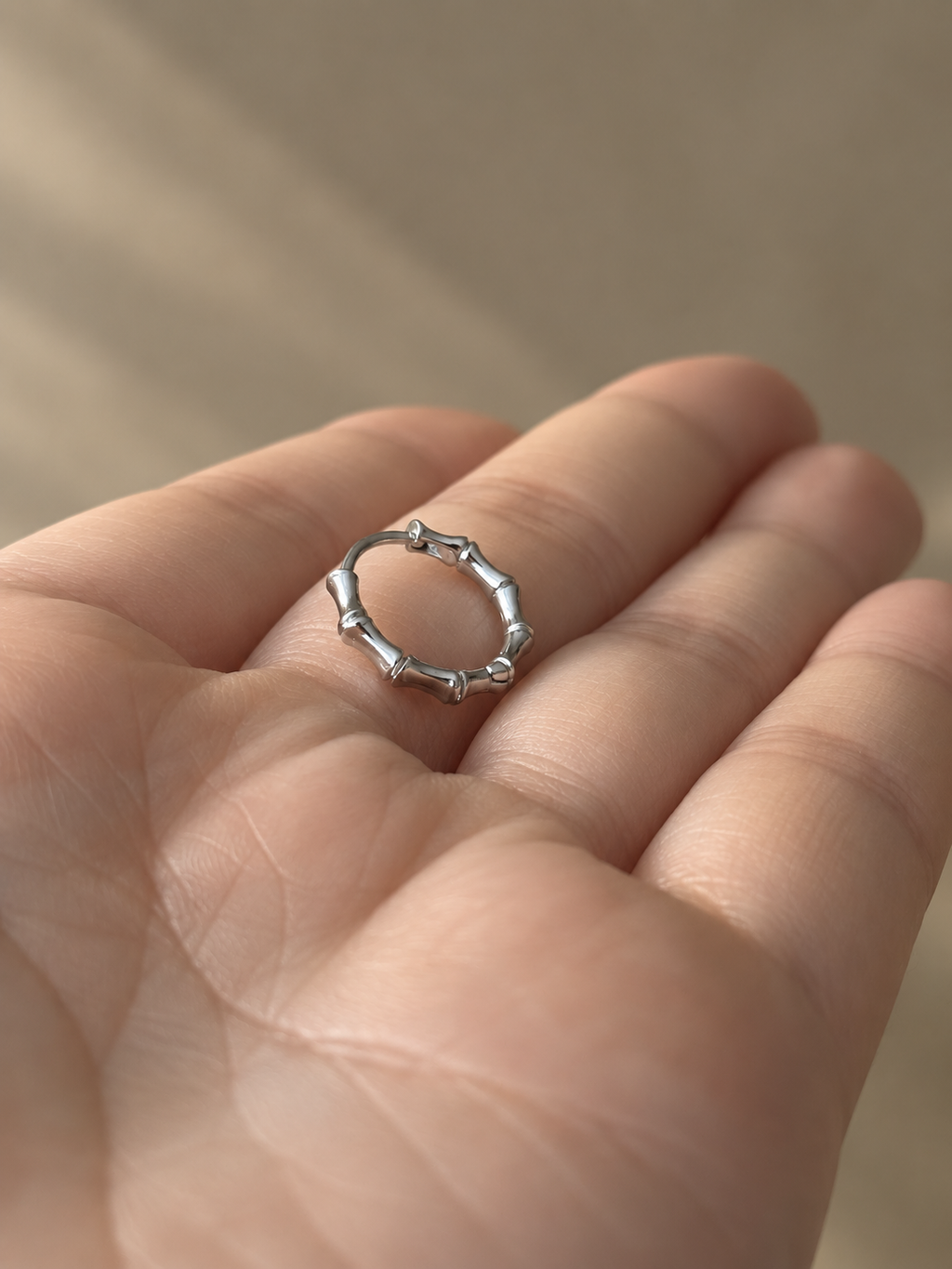 Bamboo Hoop Earrings - SOR42
