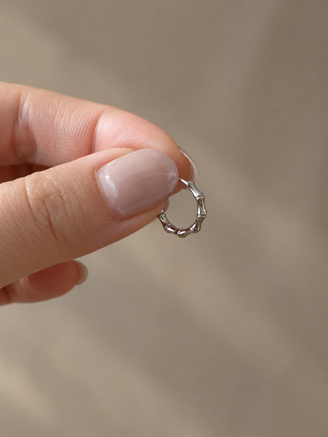 Bamboo Hoop Earrings - SOR42