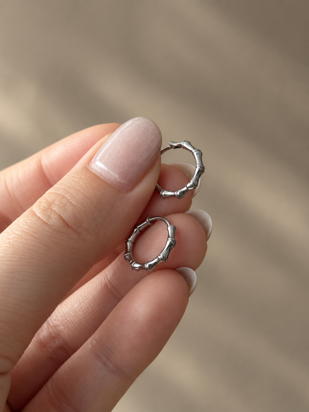 Bamboo Hoop Earrings - SOR42
