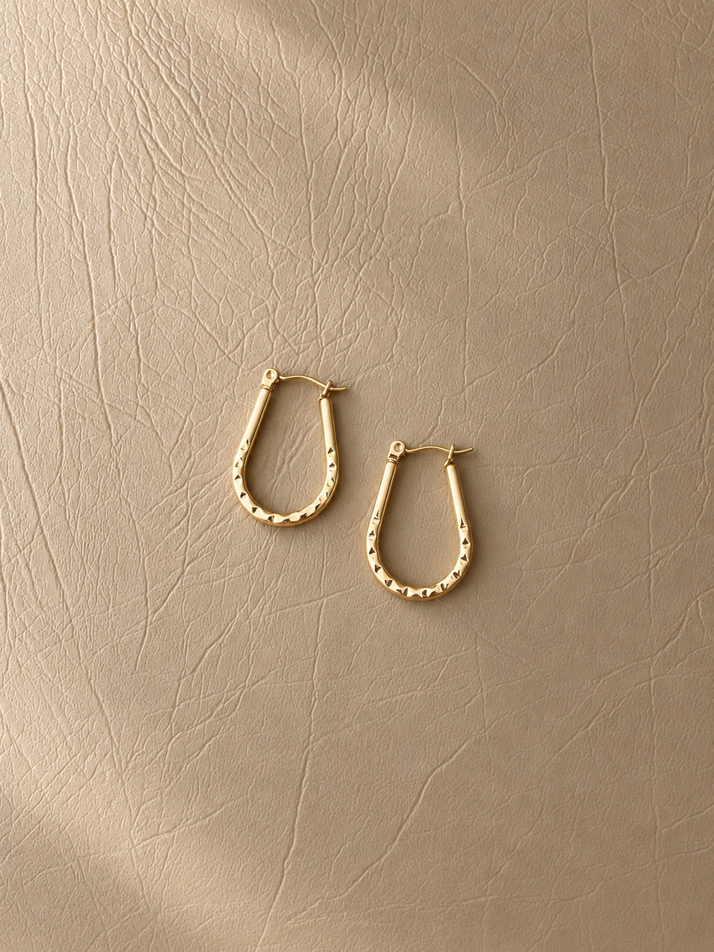 Textured Hoop Earrings - SOR46