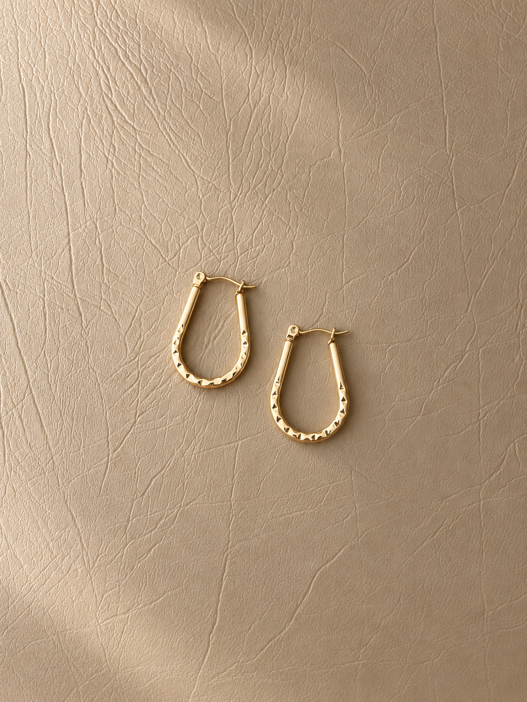Textured Hoop Earrings - SOR46