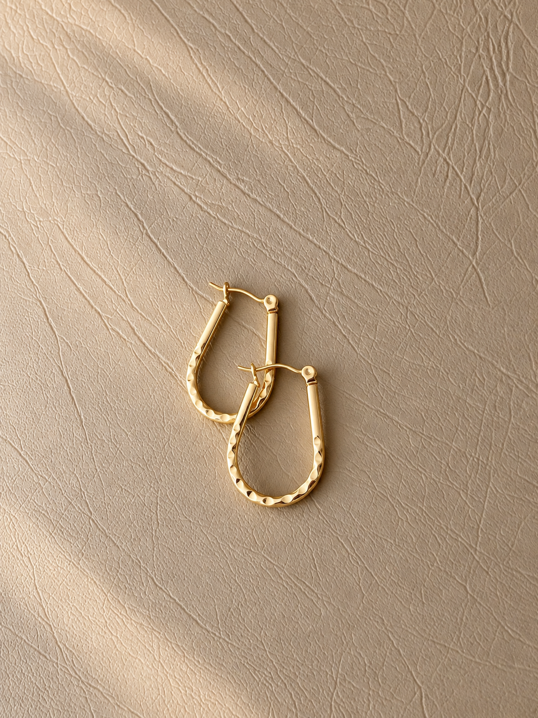 Textured Hoop Earrings - SOR46