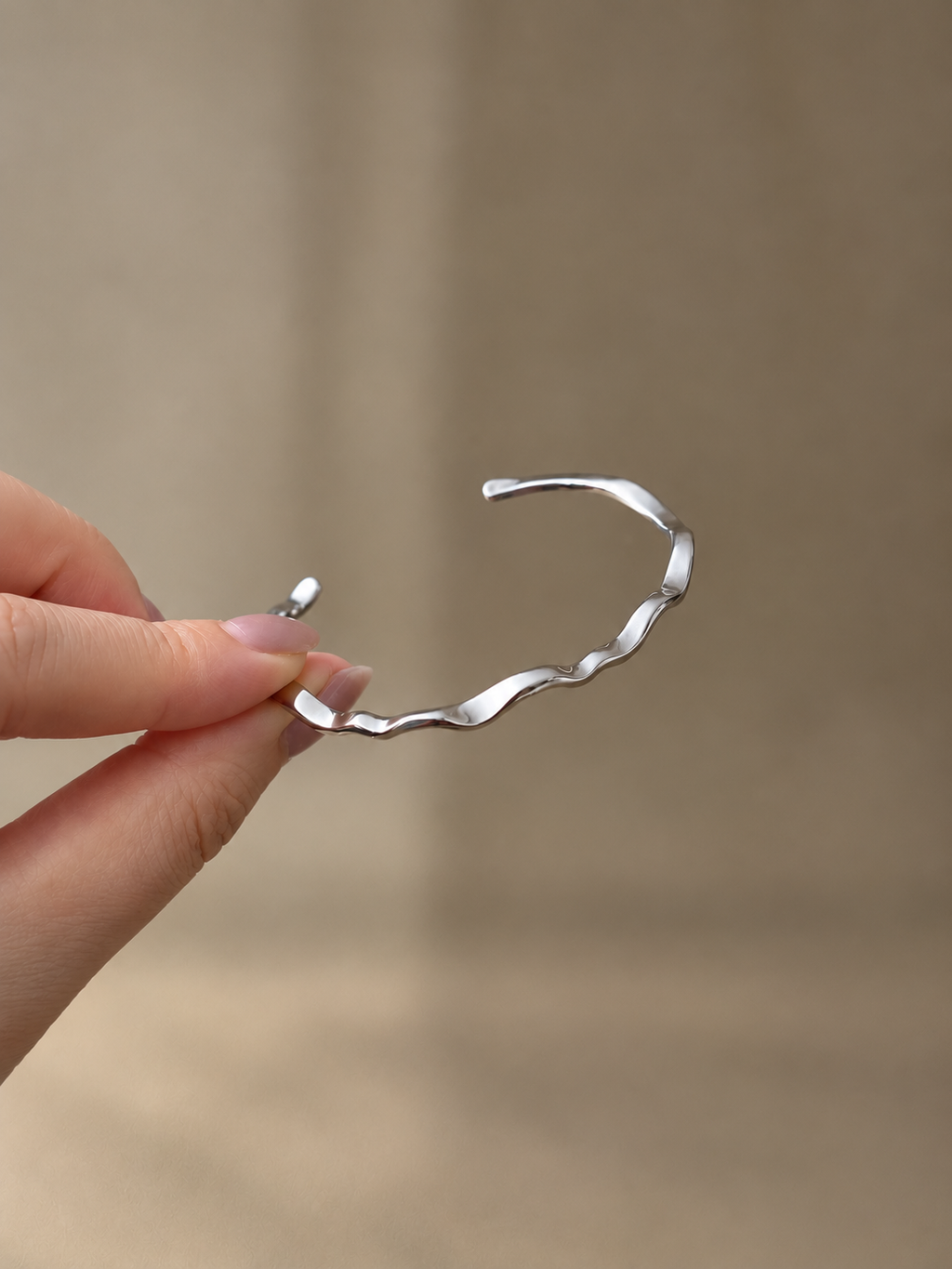 Wave Cuff Bangle - SOR60B