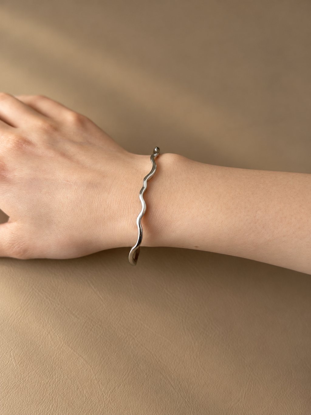 Wave Cuff Bangle - SOR60B