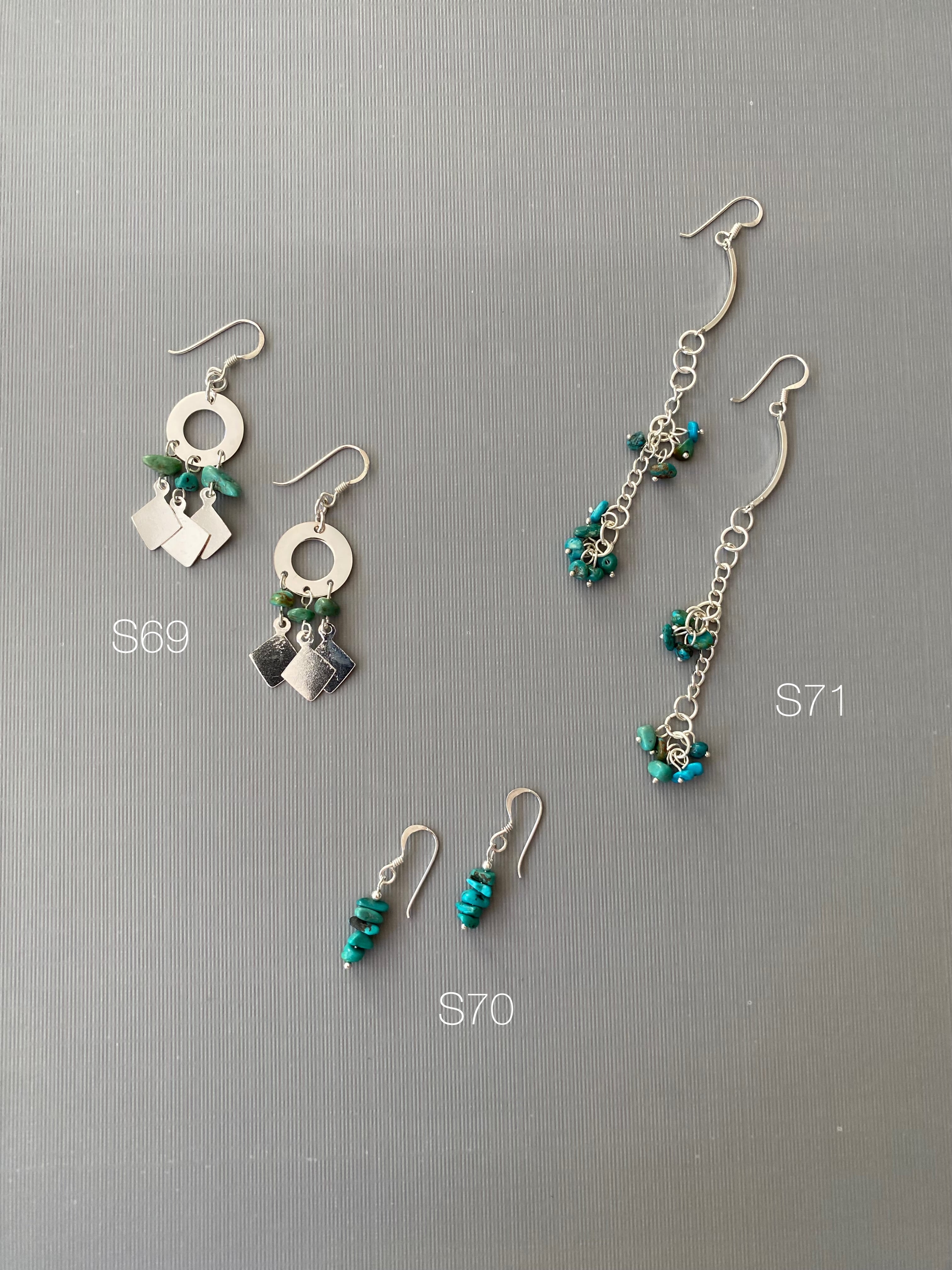 Cascade Silver Earrings