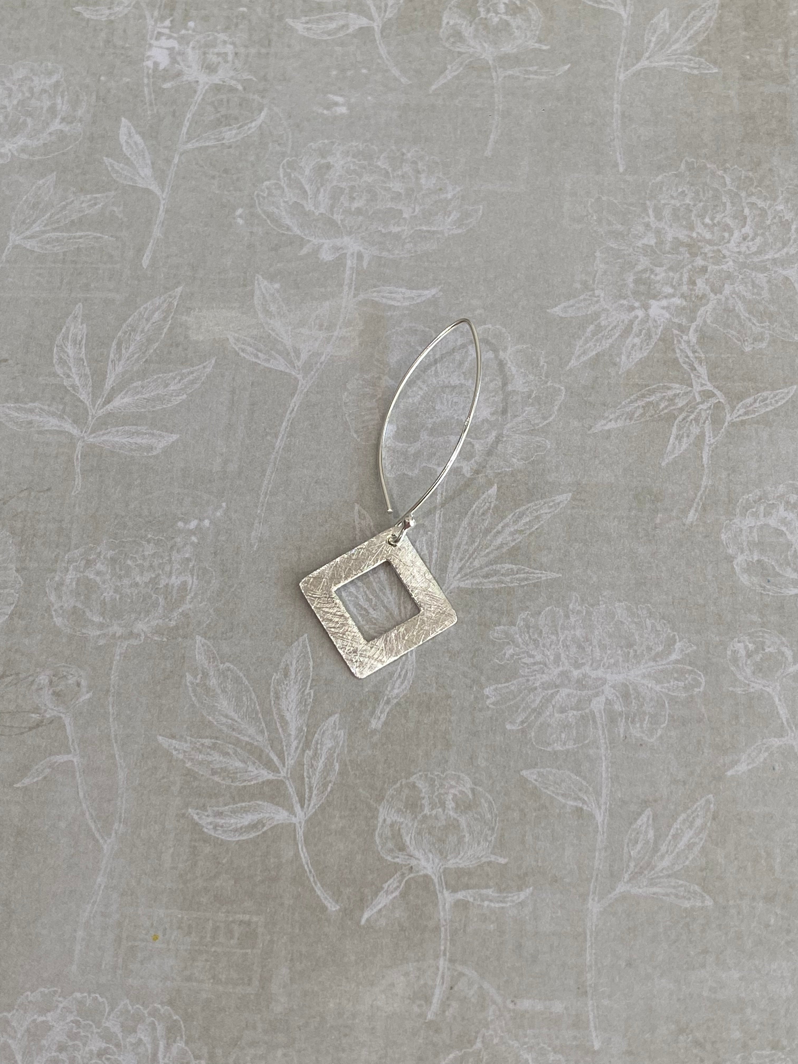 Geometric Square Earrings