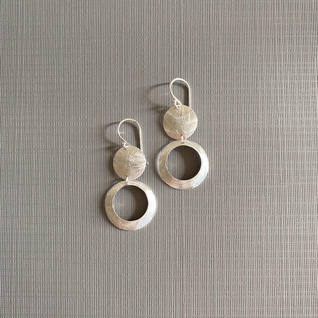 Silver Circle Earrings